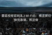 蘑菇视频官网连上Wi‑Fi后：横竖屏切换别靠猜，照这做