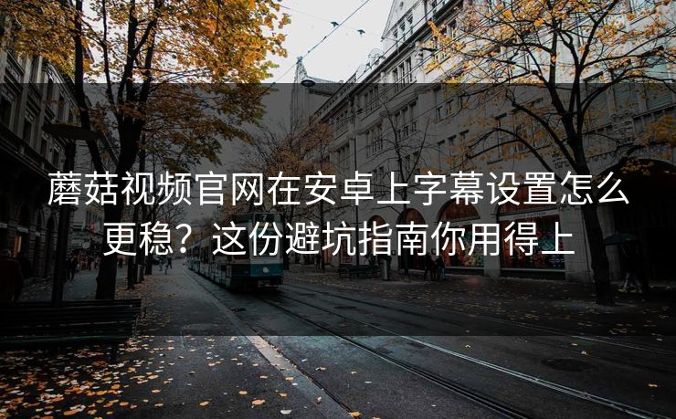 蘑菇视频官网在安卓上字幕设置怎么更稳？这份避坑指南你用得上