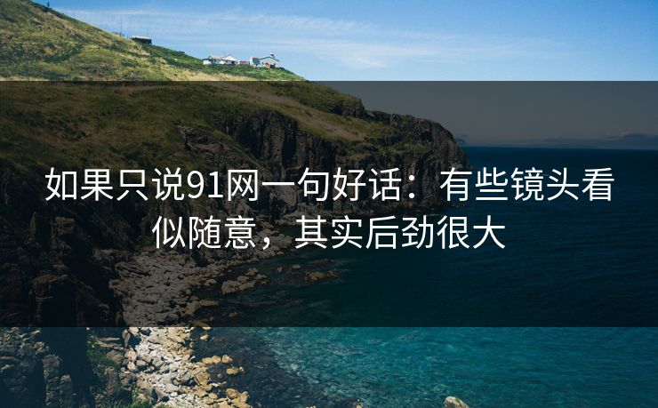 如果只说91网一句好话：有些镜头看似随意，其实后劲很大