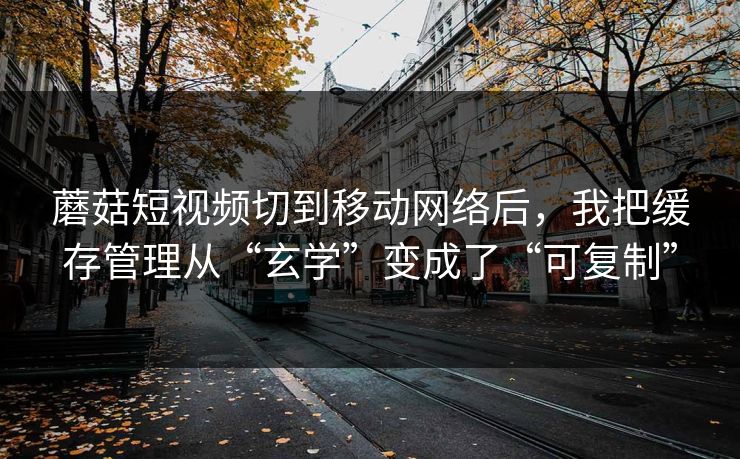 蘑菇短视频切到移动网络后,我把缓存管理从“玄学”变成了“可复制” 蘑菇短视频切到移动网络后,我把缓存管理从“玄学”变成了“可复制”